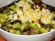 Salade verte aux haricots verts et oeufs
