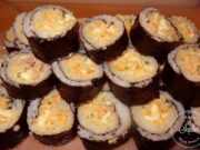 Sushis aux crudités, thon et oeufs