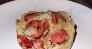 Brisures de riz aux saucisses de Toulouse