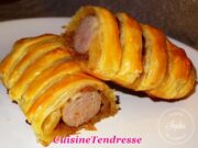 Boudin blanc au confit d’oignons au porto en croûte