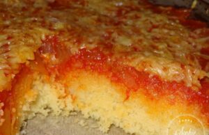 Gratin de semoule et tomates