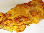 Omelette au chou caramélisé