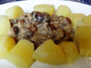 Rognons à la bière, pommes et raisins