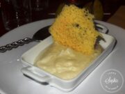Crème de topinambours et tuile de fromage