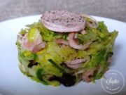 Fricassée de choux de Bruxelles à l’andouille de Guéméné