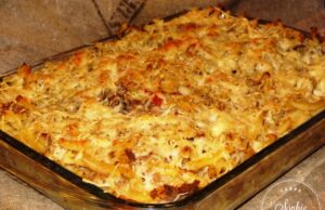 Gratin de macaronis à l’agneau bio