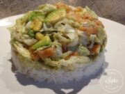 Salade au chou chinois et saumon