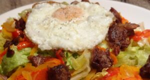 Salade gourmande aux manchons de canard