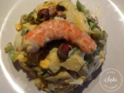 Salade sucrée-salée aux crevettes