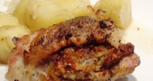 Poulet farci aux noisettes