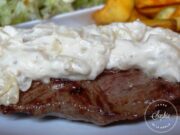 Sauce crème à l’oignon (viande grillée)