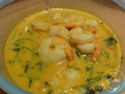 Soupe thaï de crevettes au lait de coco
