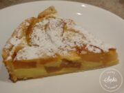 Tarte aux pommes à la crème anglaise