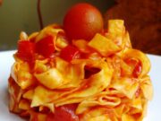 Nouilles aux poivrons sans passoire ni casserole