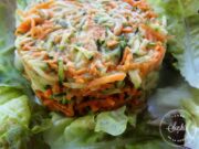 Salade carottes courgettes sauce avocat