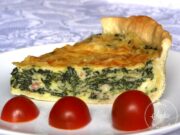 Quiche d’épinards au bruccio