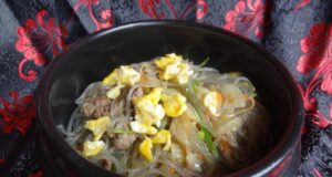 Japchae – Nouilles sans gluten (Corée du sud)