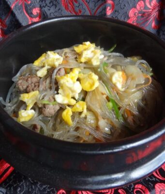 Japchae – Nouilles sans gluten (Corée du sud)