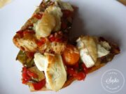 Bruschette poivrons chèvre