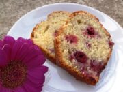 Cake vanille framboises