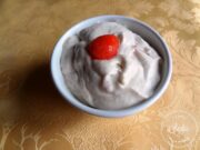 Mousse de bananes aux fraises