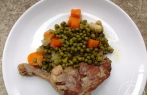 Canard aux petits pois (cocotte minute)