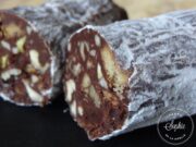 Saucisson de mendiants au chocolat
