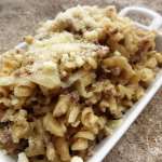 Pâtes viande, crème, oignons express (sans précuisson)