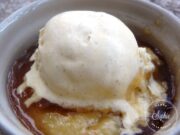 Banane flambée au rhum et glace vanille