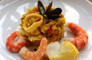 Paella aux fruits de mer