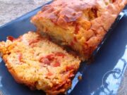 Cake chorizo, parmesan et tomates