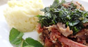 Effilochée de viande à la menthe