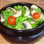 Salade aux champignons crus