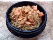 Pâtes à la chinoise au saumon (express)