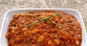 Ragoût de viande hachée aux haricots blancs