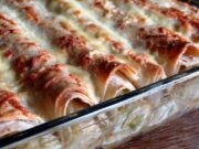 Durums gratinés au poulet et oignons