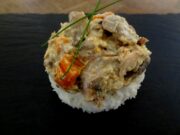 Ragoût de porc de plein air aux champignons