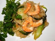 Nouilles de riz sautées aux crevettes
