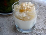 Panna Cotta de thé vert miel et pomelos