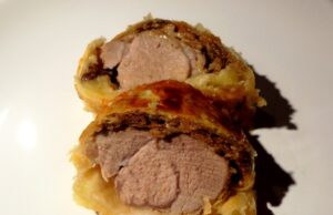 Filet mignon aux cèpes en croûte
