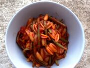 Pâtes expresses aux haricots verts