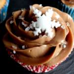 cupcake noisettes cannelle top praliné