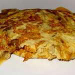 Omelette aux cèpes séchés