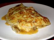 Omelette aux cèpes séchés
