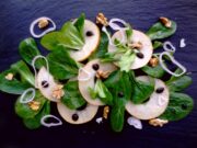 Salade de poire, mâche et noix