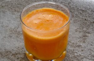 Jus d’orange, carottes et gingembre