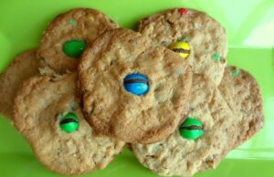Biscuits au beurre d’arachides et M&M’s
