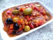 Sauce poivron et olives pour pâtes