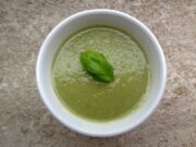 Velouté de brocolis et flageolets