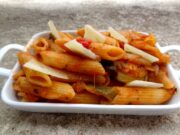 Penne sans précuisson aux légumes et basilic